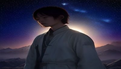 星野光第一次真心微笑场景，角色嘴角上扬眼神温柔，柠檬黄暖光从侧面打亮，与平日冷淡形成强烈反差，令人心动